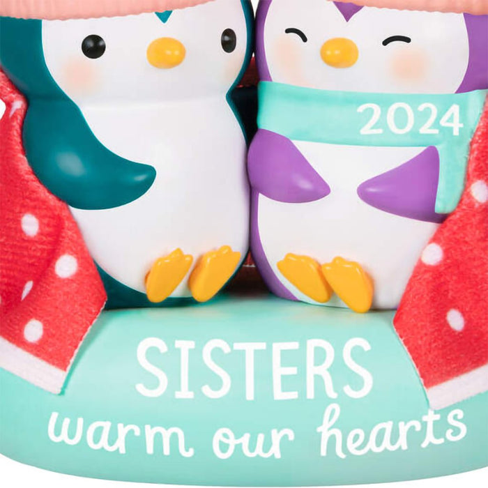 Hallmark : 2024 Keepsake Ornament Sisters Warm Our Hearts (293) - Hallmark : 2024 Keepsake Ornament Sisters Warm Our Hearts (293)