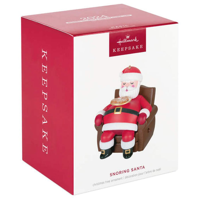 Hallmark : 2024 Keepsake Ornament Snoring Santa With Sound and Motion (299) - Hallmark : 2024 Keepsake Ornament Snoring Santa With Sound and Motion (299)