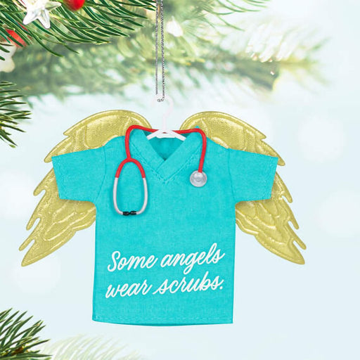 Hallmark : 2024 Keepsake Ornament Some Angels Wear Scrubs (304) - Hallmark : 2024 Keepsake Ornament Some Angels Wear Scrubs (304)