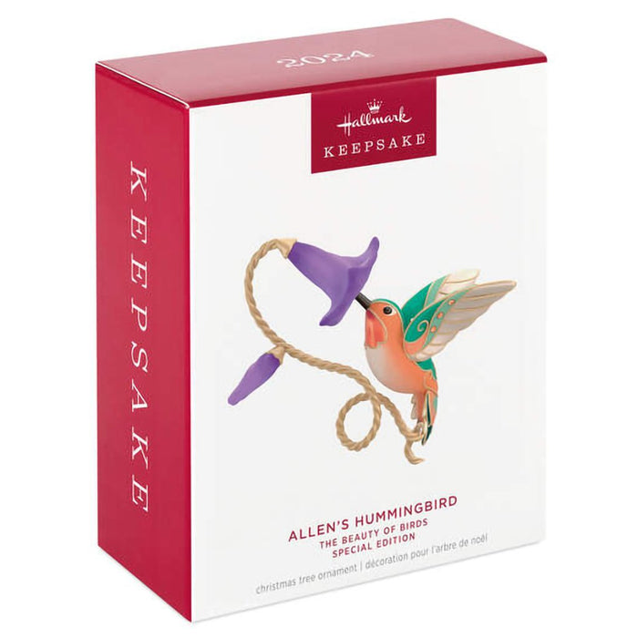 Hallmark : 2024 Keepsake Ornament The Beauty of Birds Allen's Hummingbird Special Edition Metal (17) - Hallmark : 2024 Keepsake Ornament The Beauty of Birds Allen's Hummingbird Special Edition Metal (17)