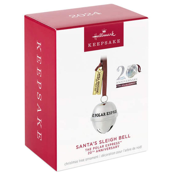 Hallmark : 2024 Keepsake Ornament The Polar Express™ 20th Anniversary Santa's Sleigh Bell 2024 Metal Ornament (282) - Hallmark : 2024 Keepsake Ornament The Polar Express™ 20th Anniversary Santa's Sleigh Bell 2024 Metal Ornament (282)