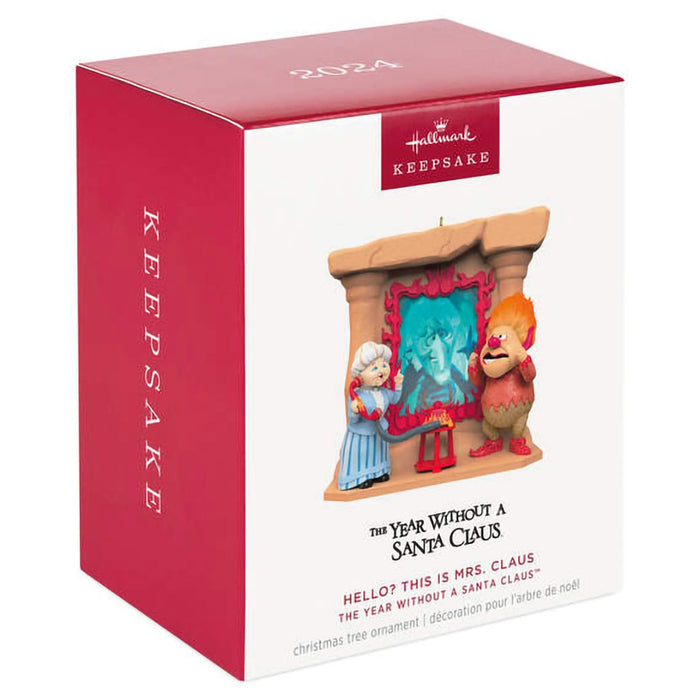 Hallmark : 2024 Keepsake Ornament The Year Without a Santa Claus™ Hello? This is Mrs. Claus (143) - Hallmark : 2024 Keepsake Ornament The Year Without a Santa Claus™ Hello? This is Mrs. Claus (143)