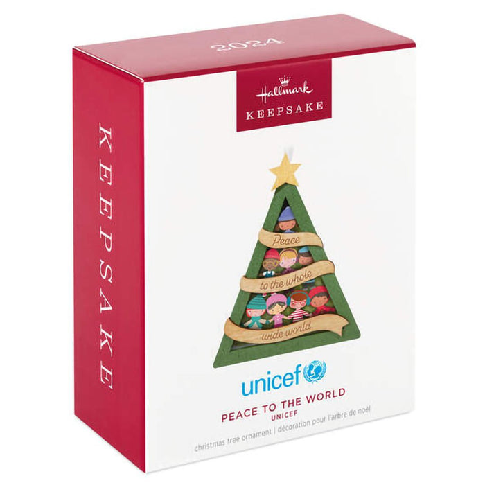 Hallmark : 2024 Keepsake Ornament UNICEF Peace to the World Papercraft (243) - Hallmark : 2024 Keepsake Ornament UNICEF Peace to the World Papercraft (243)