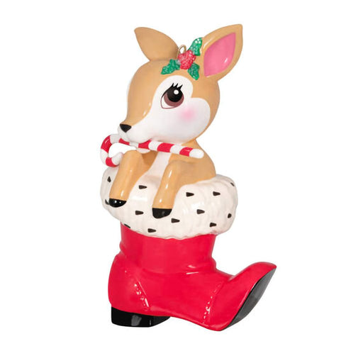 Hallmark : 2024 Keepsake Ornament Vintage Reindeer Porcelain (369) - Hallmark : 2024 Keepsake Ornament Vintage Reindeer Porcelain (369)