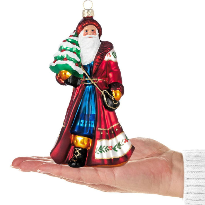 Hallmark : 2024 Keepsake Santa Claus - Glass Ornament - Hallmark : 2024 Keepsake Santa Claus - Glass Ornament