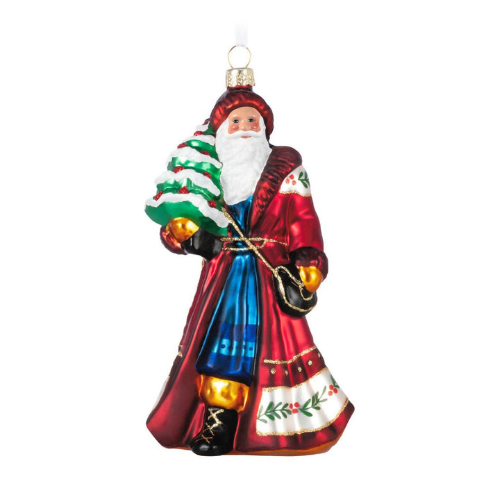 Hallmark : 2024 Keepsake Santa Claus - Glass Ornament - Hallmark : 2024 Keepsake Santa Claus - Glass Ornament