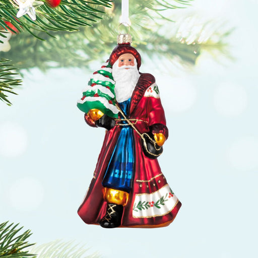 Hallmark : 2024 Keepsake Santa Claus - Glass Ornament - Hallmark : 2024 Keepsake Santa Claus - Glass Ornament