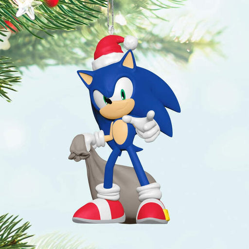 Hallmark : 2024 Keepsake Sonic the Hedgehog™ Santa Sonic Ornament (280) - Hallmark : 2024 Keepsake Sonic the Hedgehog™ Santa Sonic Ornament (280)