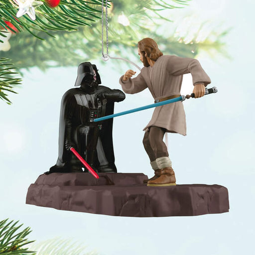 Hallmark : 2024 Keepsake Star Wars: Obi - Wan Kenobi™ Face - Off With Darth Vader™ Ornament With Sound (104) - Hallmark : 2024 Keepsake Star Wars: Obi - Wan Kenobi™ Face - Off With Darth Vader™ Ornament With Sound (104)