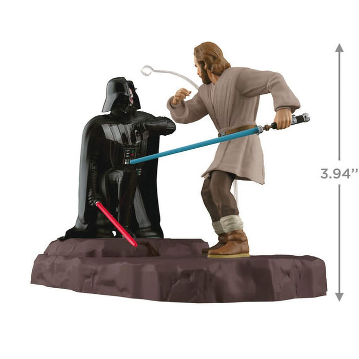 Hallmark : 2024 Keepsake Star Wars: Obi - Wan Kenobi™ Face - Off With Darth Vader™ Ornament With Sound (104) - Hallmark : 2024 Keepsake Star Wars: Obi - Wan Kenobi™ Face - Off With Darth Vader™ Ornament With Sound (104)