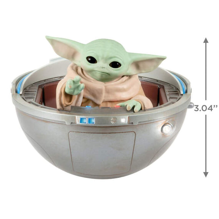 Hallmark : 2024 Keepsake Star Wars: The Mandalorian™ Grogu™ in Hovering Pram Ornament With Light, Sound and Motion (131) - Hallmark : 2024 Keepsake Star Wars: The Mandalorian™ Grogu™ in Hovering Pram Ornament With Light, Sound and Motion (131)