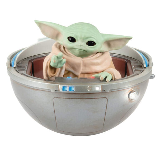 Hallmark : 2024 Keepsake Star Wars: The Mandalorian™ Grogu™ in Hovering Pram Ornament With Light, Sound and Motion (131) - Hallmark : 2024 Keepsake Star Wars: The Mandalorian™ Grogu™ in Hovering Pram Ornament With Light, Sound and Motion (131)