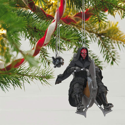 Hallmark : 2024 Keepsake Star Wars: The Phantom Menace™ 25th Anniversary Darth Maul™ and Sith Probe Droid™ Ornaments, Set of 2 (86) - Hallmark : 2024 Keepsake Star Wars: The Phantom Menace™ 25th Anniversary Darth Maul™ and Sith Probe Droid™ Ornaments, Set of 2 (86)