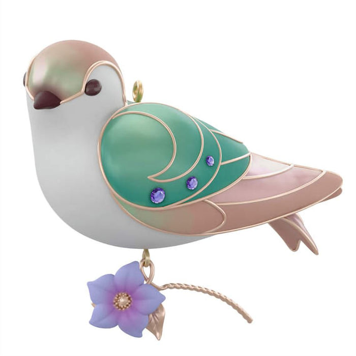 Hallmark : 2024 Keepsake The Beauty of Birds Lady Violet - Green Swallow Ornament - Limited Quantity - Hallmark : 2024 Keepsake The Beauty of Birds Lady Violet - Green Swallow Ornament - Limited Quantity