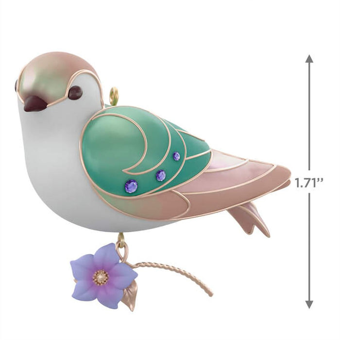 Hallmark : 2024 Keepsake The Beauty of Birds Lady Violet - Green Swallow Ornament - Limited Quantity - Hallmark : 2024 Keepsake The Beauty of Birds Lady Violet - Green Swallow Ornament - Limited Quantity