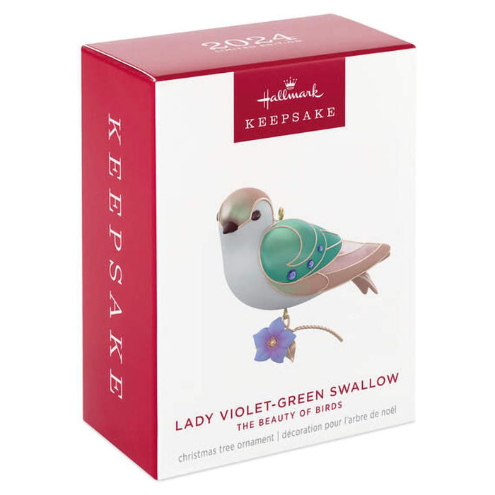 Hallmark : 2024 Keepsake The Beauty of Birds Lady Violet - Green Swallow Ornament - Limited Quantity - Hallmark : 2024 Keepsake The Beauty of Birds Lady Violet - Green Swallow Ornament - Limited Quantity