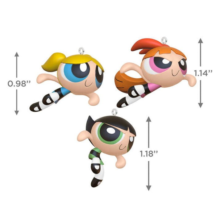 Hallmark : 2024 Keepsake The Powerpuff Girls Blossom™, Bubbles™ and Buttercup™ Ornaments, Set of 3 (44) - Hallmark : 2024 Keepsake The Powerpuff Girls Blossom™, Bubbles™ and Buttercup™ Ornaments, Set of 3 (44)