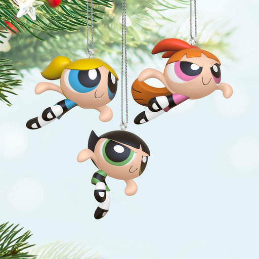 Hallmark : 2024 Keepsake The Powerpuff Girls Blossom™, Bubbles™ and Buttercup™ Ornaments, Set of 3 (44) - Hallmark : 2024 Keepsake The Powerpuff Girls Blossom™, Bubbles™ and Buttercup™ Ornaments, Set of 3 (44)