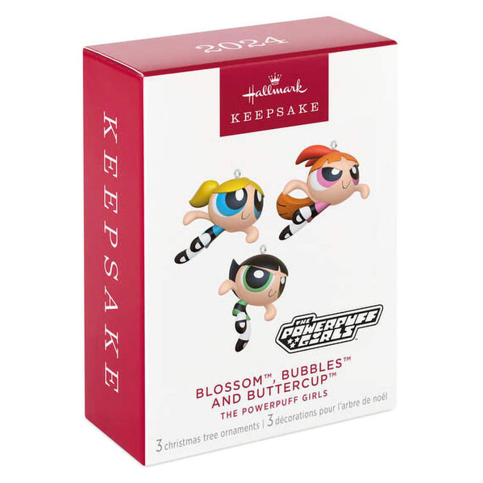 Hallmark : 2024 Keepsake The Powerpuff Girls Blossom™, Bubbles™ and Buttercup™ Ornaments, Set of 3 (44) - Hallmark : 2024 Keepsake The Powerpuff Girls Blossom™, Bubbles™ and Buttercup™ Ornaments, Set of 3 (44)