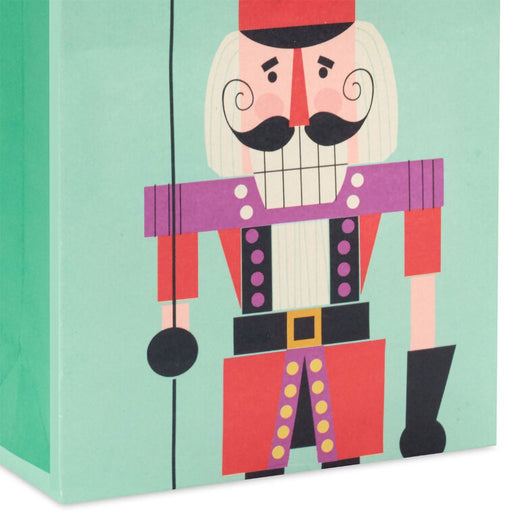 Hallmark : 4.6" Colorful Nutcracker on Green Christmas Gift Card Holder Mini Bag - Hallmark : 4.6" Colorful Nutcracker on Green Christmas Gift Card Holder Mini Bag