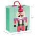 Hallmark : 4.6" Colorful Nutcracker on Green Christmas Gift Card Holder Mini Bag - Hallmark : 4.6" Colorful Nutcracker on Green Christmas Gift Card Holder Mini Bag