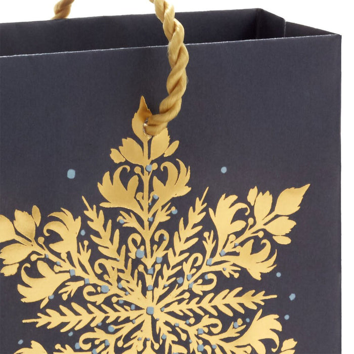 Hallmark : 4.6" Elegant Gold Snowflake Holiday Gift Card Holder Mini Bag - Hallmark : 4.6" Elegant Gold Snowflake Holiday Gift Card Holder Mini Bag