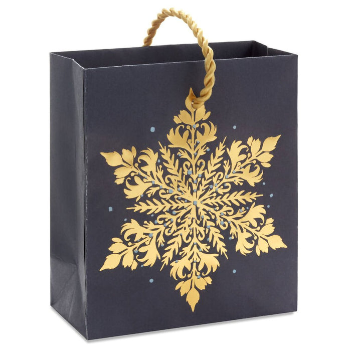 Hallmark : 4.6" Elegant Gold Snowflake Holiday Gift Card Holder Mini Bag - Hallmark : 4.6" Elegant Gold Snowflake Holiday Gift Card Holder Mini Bag