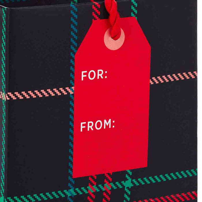 Hallmark : 4.6" Holiday Plaid Christmas Gift Card Holder Mini Bag - Hallmark : 4.6" Holiday Plaid Christmas Gift Card Holder Mini Bag