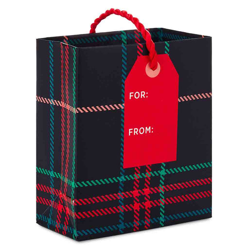 Hallmark : 4.6" Holiday Plaid Christmas Gift Card Holder Mini Bag - Hallmark : 4.6" Holiday Plaid Christmas Gift Card Holder Mini Bag