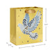 Hallmark : 6.5" Floral Dove on Gold Small Holiday Gift Bag - Hallmark : 6.5" Floral Dove on Gold Small Holiday Gift Bag