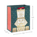 Hallmark : 6.5" Gold Nutcracker on Green Small Holiday Gift Bag - Hallmark : 6.5" Gold Nutcracker on Green Small Holiday Gift Bag