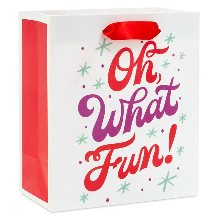 Hallmark : 6.5" Oh, What Fun! Small Holiday Gift Bag - Hallmark : 6.5" Oh, What Fun! Small Holiday Gift Bag