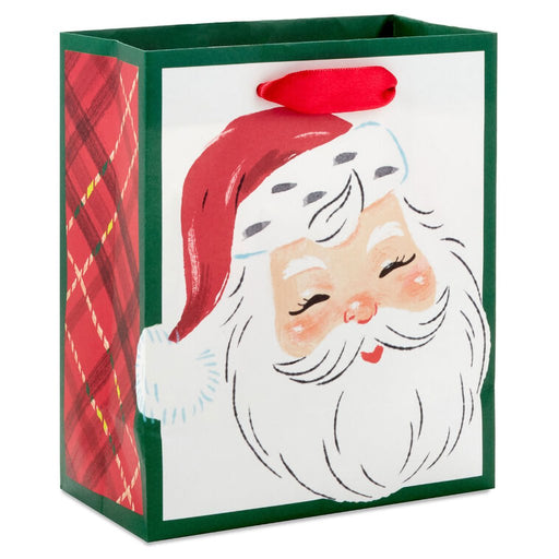 Hallmark : 6.5" Smiling Santa Face Small Christmas Gift Bag - Hallmark : 6.5" Smiling Santa Face Small Christmas Gift Bag