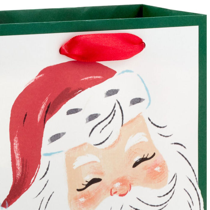 Hallmark : 6.5" Smiling Santa Face Small Christmas Gift Bag - Hallmark : 6.5" Smiling Santa Face Small Christmas Gift Bag