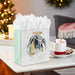 Hallmark : 7.7" Deer and Trees Silhouette Medium Square Holiday Gift Bag - Hallmark : 7.7" Deer and Trees Silhouette Medium Square Holiday Gift Bag