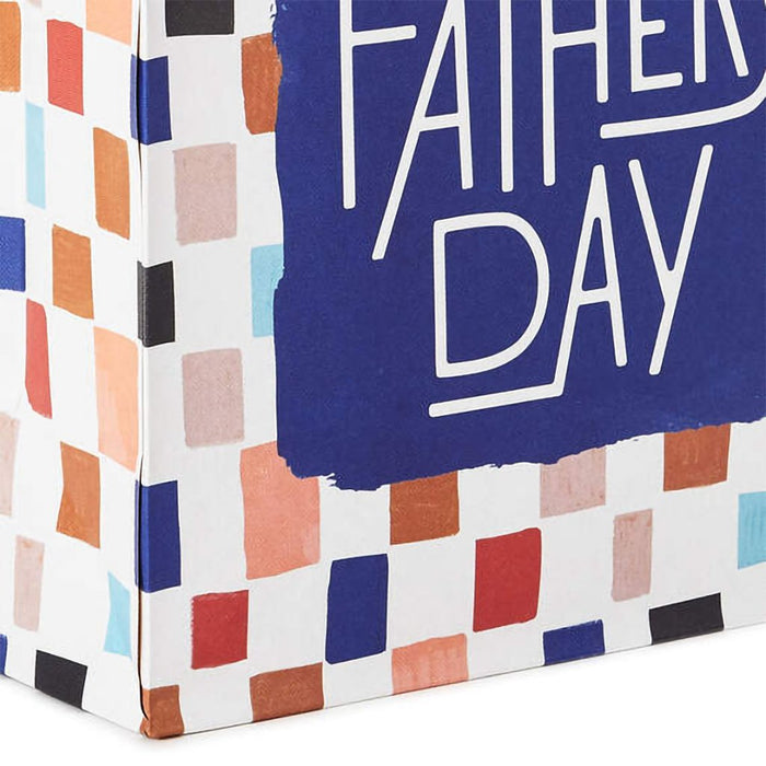 Hallmark : 9.6" Colorful Checkerboard Medium Father's Day Gift Bag With Tissue Paper - Hallmark : 9.6" Colorful Checkerboard Medium Father's Day Gift Bag With Tissue Paper