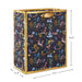 Hallmark : 9.6" Colorful Holiday Toile on Navy Medium Gift Bag - Hallmark : 9.6" Colorful Holiday Toile on Navy Medium Gift Bag