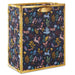 Hallmark : 9.6" Colorful Holiday Toile on Navy Medium Gift Bag - Hallmark : 9.6" Colorful Holiday Toile on Navy Medium Gift Bag