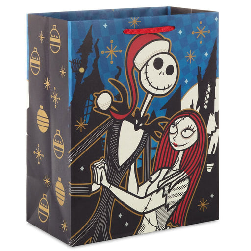 Hallmark : 9.6" Disney Tim Burton's The Nightmare Before Christmas Jack and Sally Medium Gift Bag - Hallmark : 9.6" Disney Tim Burton's The Nightmare Before Christmas Jack and Sally Medium Gift Bag