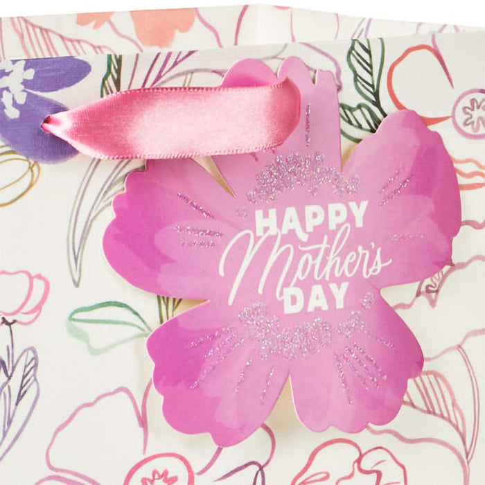 Hallmark : 9.6" Floral Happy Mother's Day Medium Gift Bag - Hallmark : 9.6" Floral Happy Mother's Day Medium Gift Bag