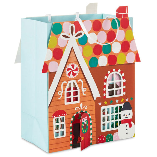 Hallmark : 9.6" Gingerbread House Medium Christmas Gift Bag - Hallmark : 9.6" Gingerbread House Medium Christmas Gift Bag