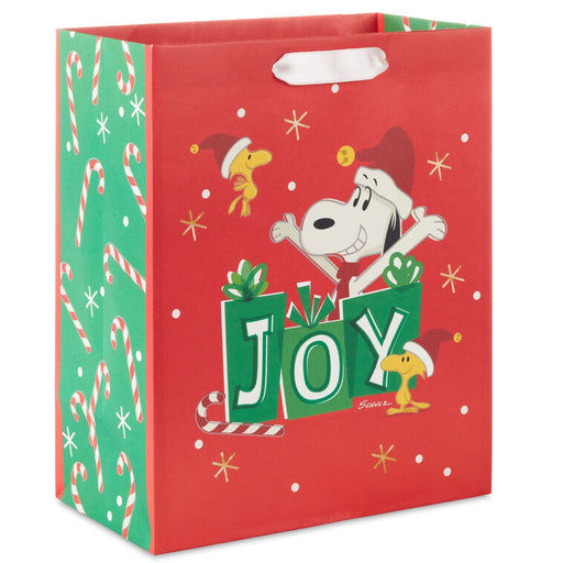 Hallmark : 9.6" Peanuts® Santa Snoopy and Woodstock on Red Medium Christmas Gift Bag - Hallmark : 9.6" Peanuts® Santa Snoopy and Woodstock on Red Medium Christmas Gift Bag