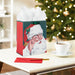 Hallmark : 9.6" Santa Illustration on Green Medium Christmas Gift Bag - Hallmark : 9.6" Santa Illustration on Green Medium Christmas Gift Bag