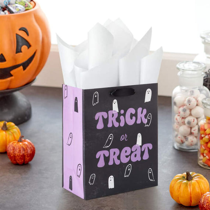 Hallmark : 9.6" Trick or Treat Ghosts Medium Halloween Gift Bag - Hallmark : 9.6" Trick or Treat Ghosts Medium Halloween Gift Bag