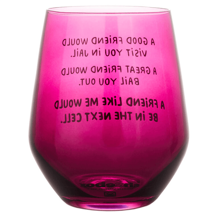 Hallmark : A Friend Like Me Funny Stemless Wine Glass, 15.5 oz. - Hallmark : A Friend Like Me Funny Stemless Wine Glass, 15.5 oz.