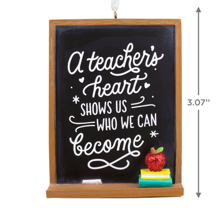 Hallmark : A Teacher's Heart Blackboard Hallmark Ornament - Hallmark : A Teacher's Heart Blackboard Hallmark Ornament