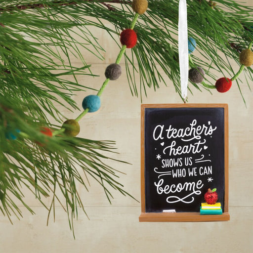 Hallmark : A Teacher's Heart Blackboard Hallmark Ornament - Hallmark : A Teacher's Heart Blackboard Hallmark Ornament