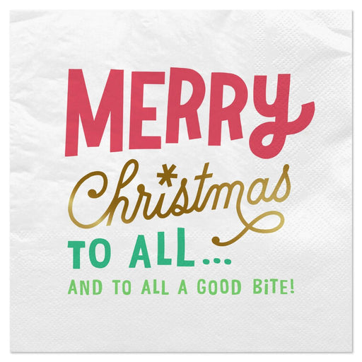 Hallmark : "And to All a Good Bite" Christmas Cocktail Napkins, Pack of 20 - Hallmark : "And to All a Good Bite" Christmas Cocktail Napkins, Pack of 20