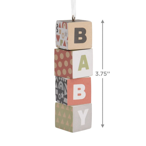 Hallmark : Baby Blocks Wood Hallmark Ornament - Hallmark : Baby Blocks Wood Hallmark Ornament