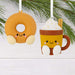 Hallmark : Better Together Apple Cider Donut and Festive Drink Magnetic Hallmark Ornaments, Set of 2 - Hallmark : Better Together Apple Cider Donut and Festive Drink Magnetic Hallmark Ornaments, Set of 2